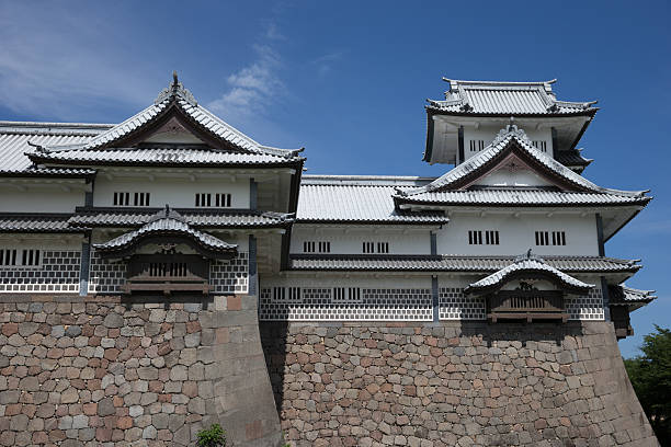 Kanazawa, Japan - July 20, 2013: General view of Kanazawa Castle. It is a castle located in Kanazawa, Ishikawa Prefecture, Japan. The castle was founded in 1583.