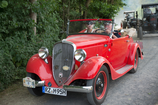 La Roche-en-Ardenne, Belgium, 06.05.2023, Old timer car Citroen Lomax