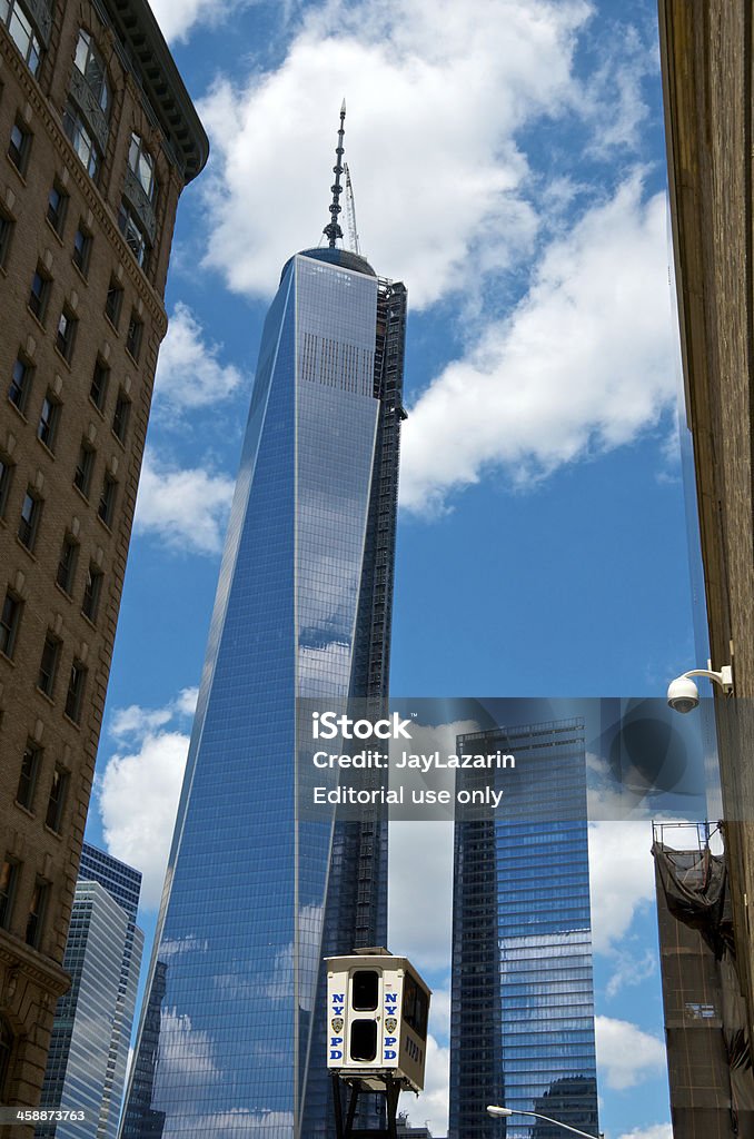 NYPD SkyWatch cellulare Torre di Sorveglianza vicino a Ground Zero, New York - Foto stock royalty-free di Allerta