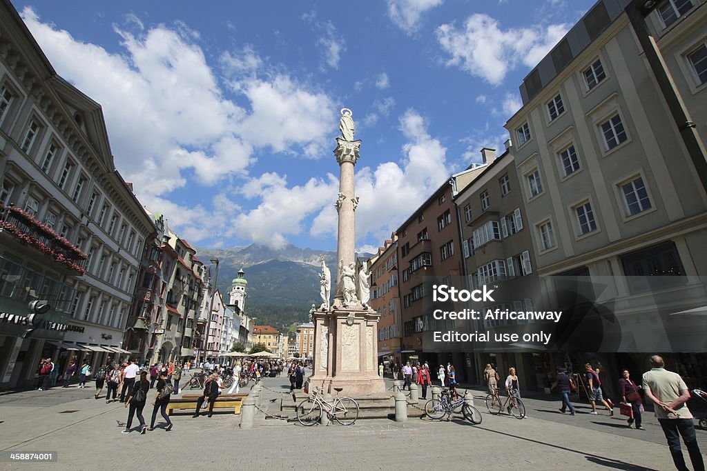 St. Ann's Column, Annasäule, City Centre Innsbruck, Austria - Zbiór zdjęć royalty-free (Alpy)