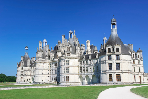 Chateau de Chambord, France - July 7, 2010: Chateau de Chambord, France. Chambord is the largest chateau in the Loire Valley , it was built as a hunting lodge for Francois I in 1519aa1547