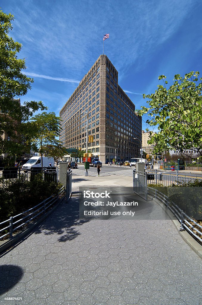 Jeden Hudson Square Building, Canal Street, Dolnym Manhattanie w Nowym Jorku - Zbiór zdjęć royalty-free (Pieszy)
