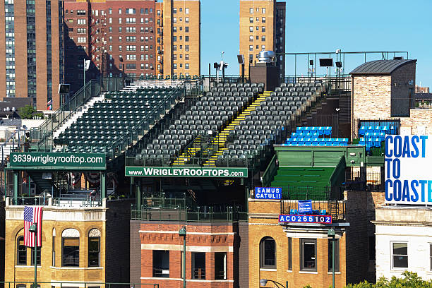 Wrigley Field Stadium-Outfield sièges sur le toit - Photo