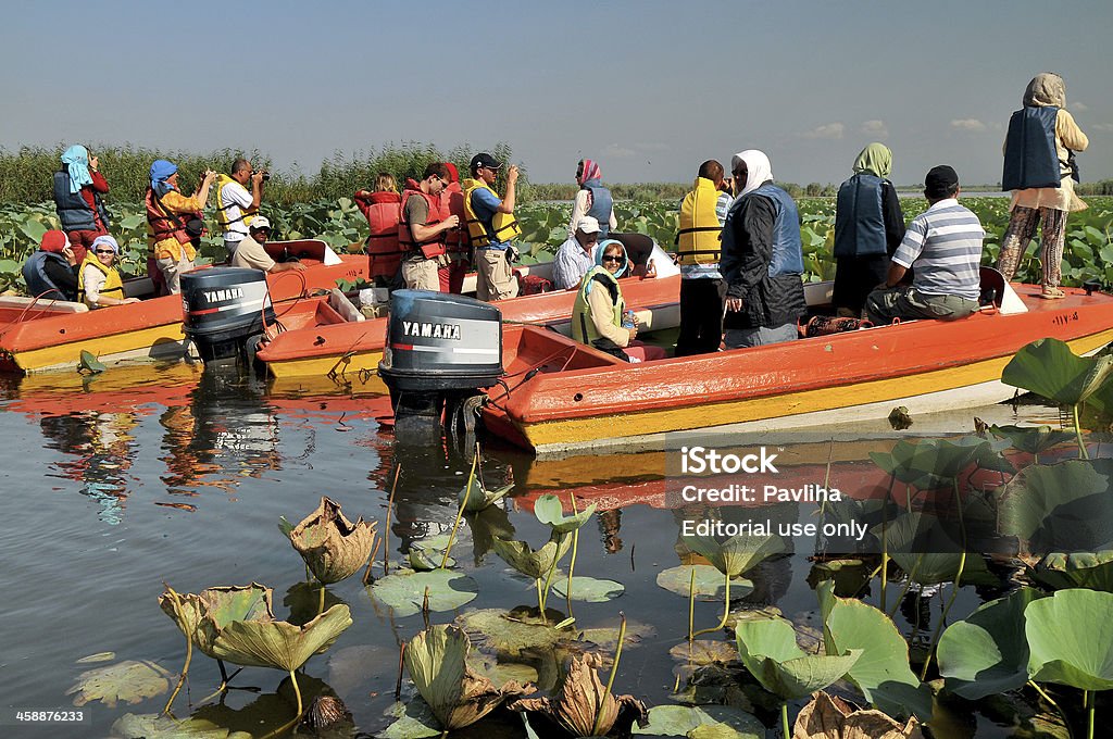 Kaukaski turystów w Anzali Lagoon Morze Kaspijskie Iran Azji - Zbiór zdjęć royalty-free (Morze Kaspijskie)