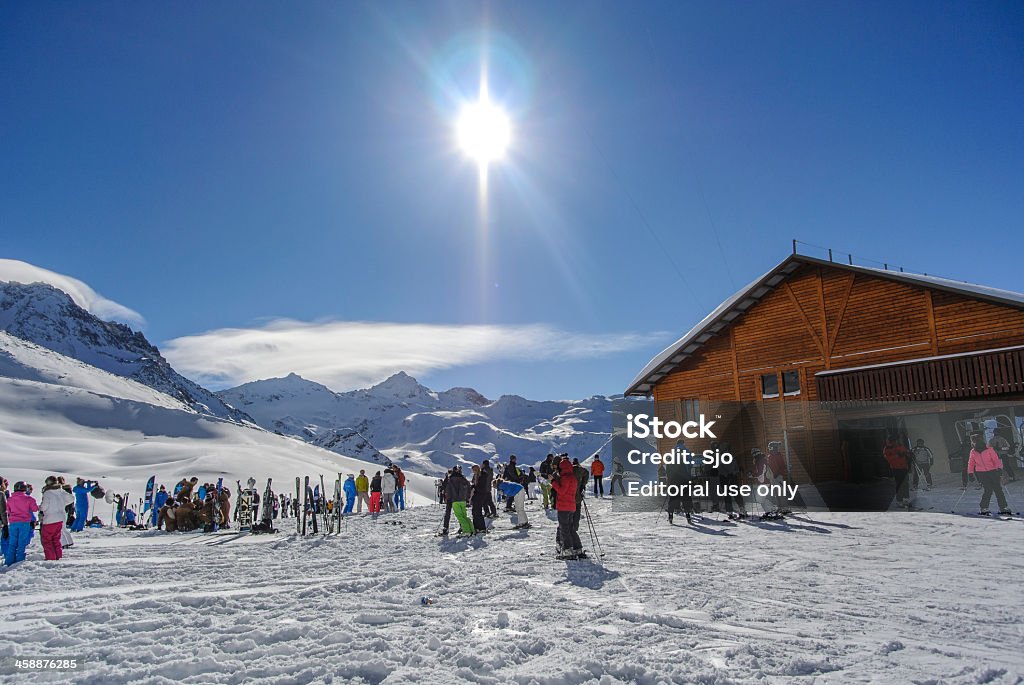 Preparação para Esqui - Royalty-free Alpes Europeus Foto de stock