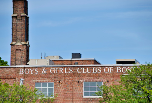 Boston, USA - June 9, 2012: Facade of the Boys & Girls Clubs of Boston. Boys & Girls Clubs of America is a charitable organization for youths.