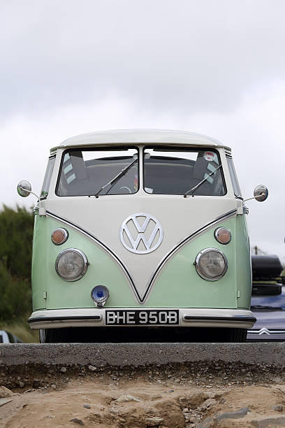Volkswagen (VW) Camper Van Surf Bus stock photo