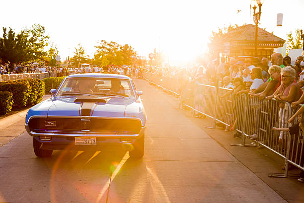 Hot August Nights Cruise in Sparks Nevada stock photo