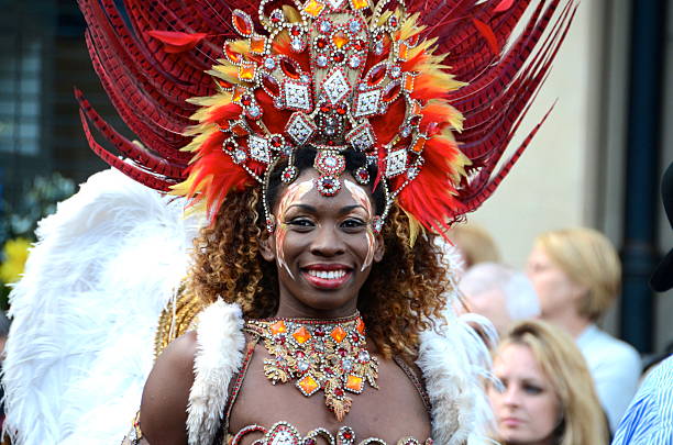 brazilian dancer, Merchant City Festival, Glasgow stock photo