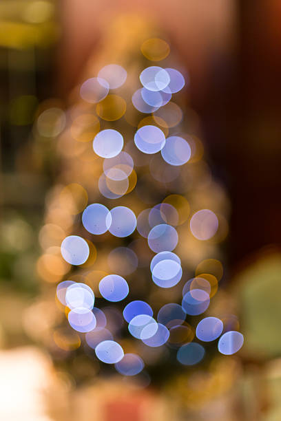 istock Out of focus christmas tree 458877775