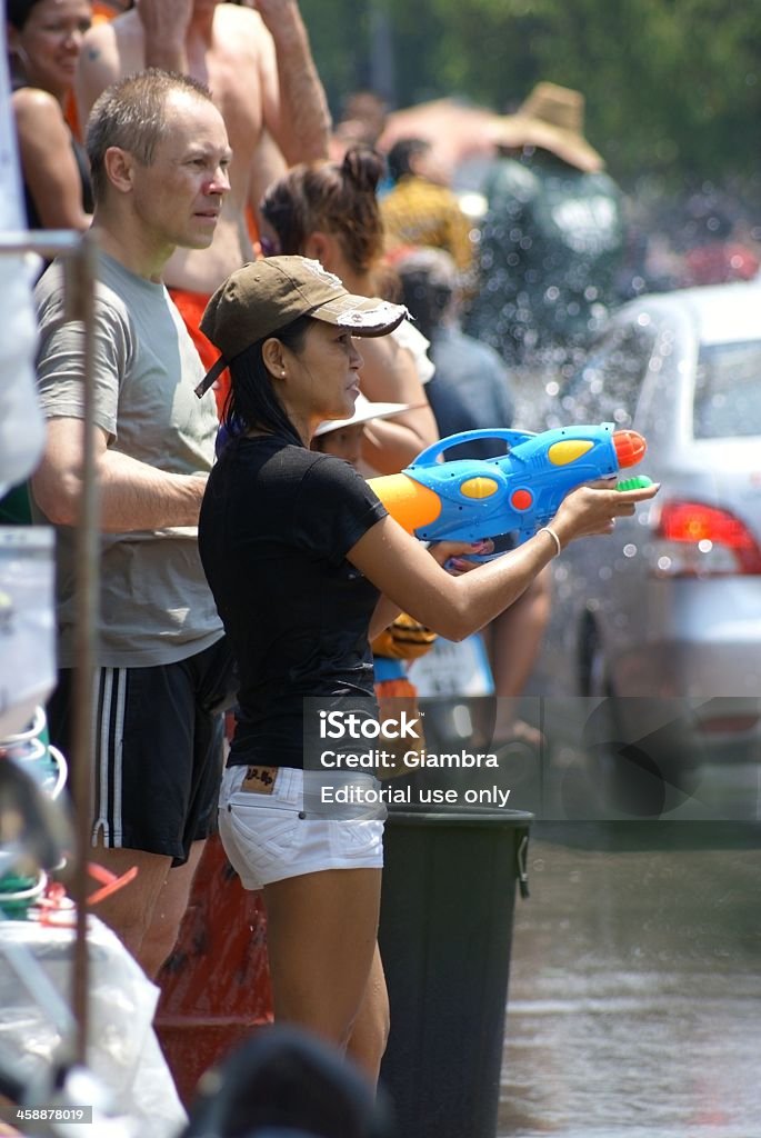 Songkran giorni - Foto stock royalty-free di Acqua