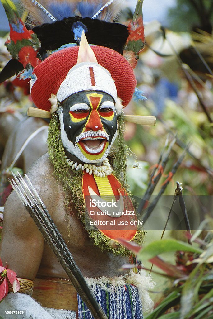 Baile Tribal guerrero - Foto de stock de Papúa Nueva Guinea libre de derechos