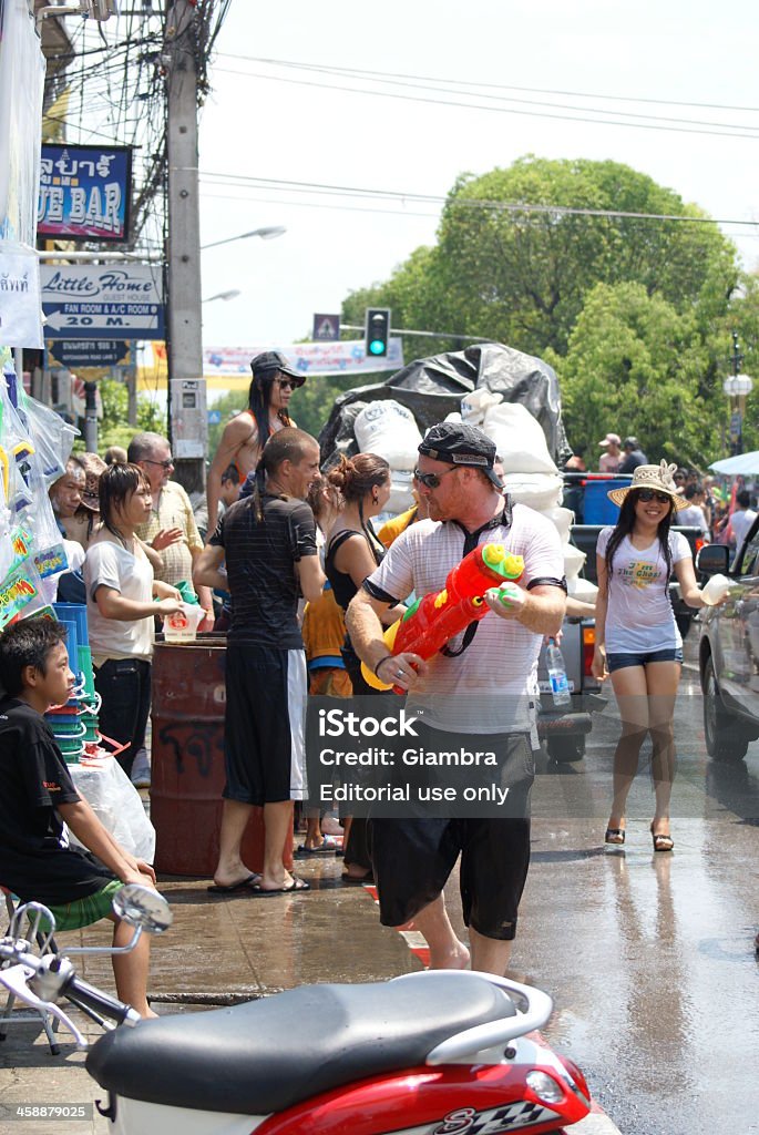 Songkran giorni - Foto stock royalty-free di Acqua