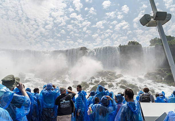 maestoso vista - bridal veil falls niagara foto e immagini stock