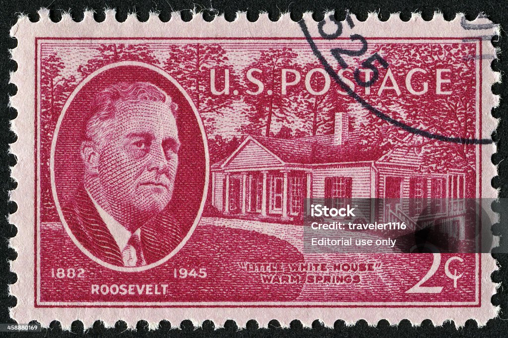 Franklin Delano Roosevelt pieczęć - Zbiór zdjęć royalty-free (Franklin Roosevelt)