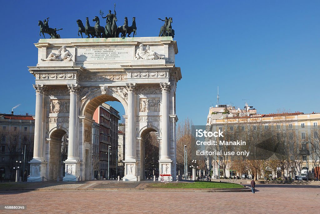 Arc de la paix, à Milan - Photo de Arc - Élément architectural libre de droits