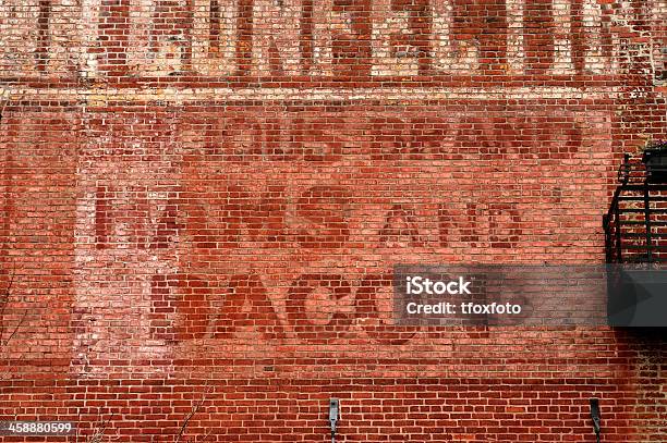 Hams And Bacon Stock Photo - Download Image Now - Portland - Oregon, Brick, Advertisement