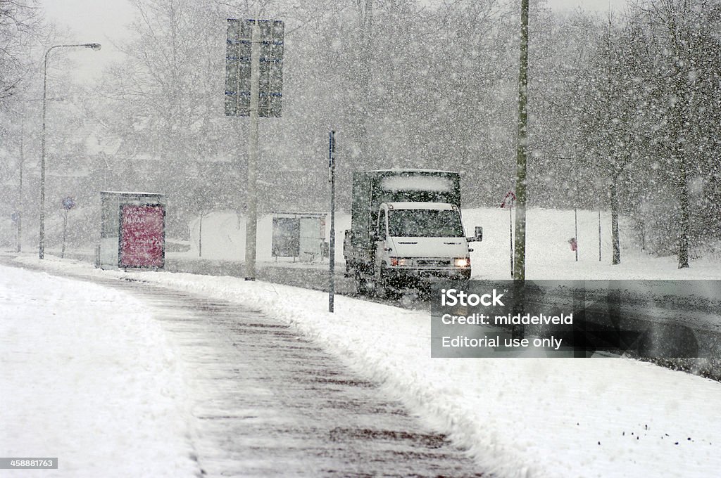 Ciężkie śniegu w Limburg - Zbiór zdjęć royalty-free (Bez ludzi)