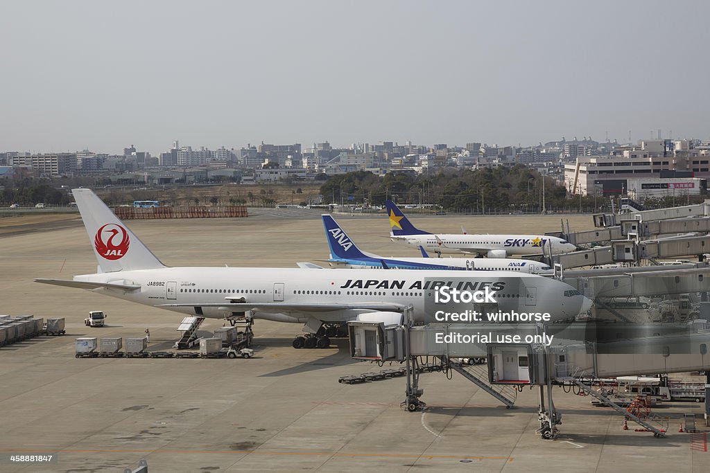 Aeroporto de Fukuoka, no Japão - Foto de stock de Aeroporto royalty-free
