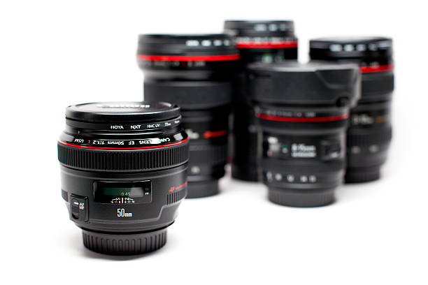 canon ef 50 mm f/1.2 l usm lente - f12 foto e immagini stock