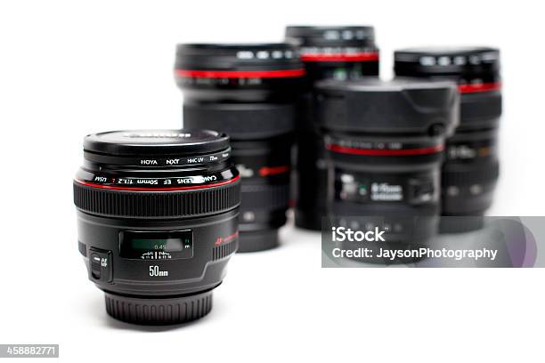 Canon Ef 50mm F12 L Usm Lens Stock Photo - Download Image Now - Aperture, Black Color, Camera - Photographic Equipment