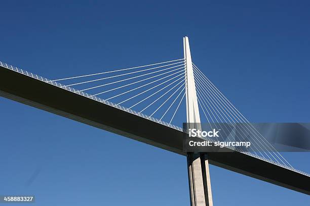 Viaduct Of Millau Aveyron France Stock Photo - Download Image Now - Millau, Bridge - Built Structure, Viaduct