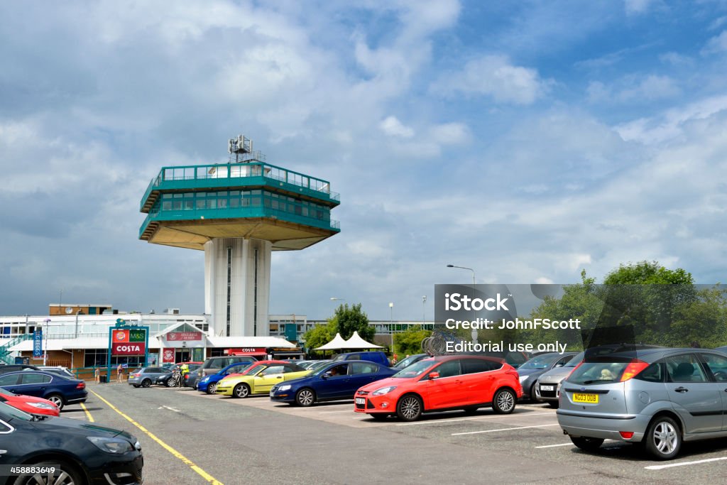 Forton Services, M6 motorway service-station - Lizenzfrei 1960-1969 Stock-Foto