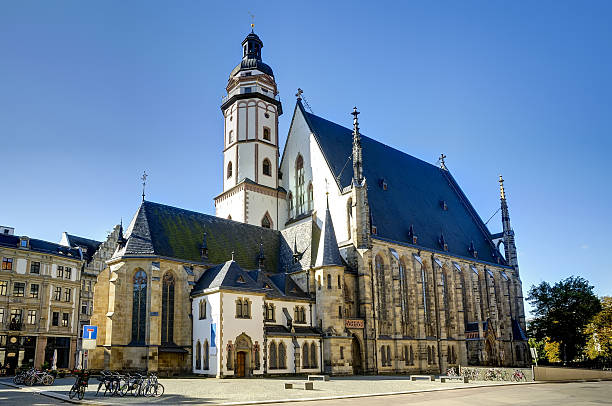 Thomaskirche (Church) in Leipzig on a beautiful sunny day