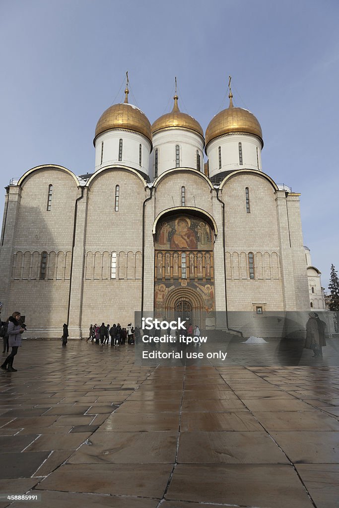 Catedral de la dormición. Kremlin. Moscú. Rusia. - Foto de stock de Aire libre libre de derechos