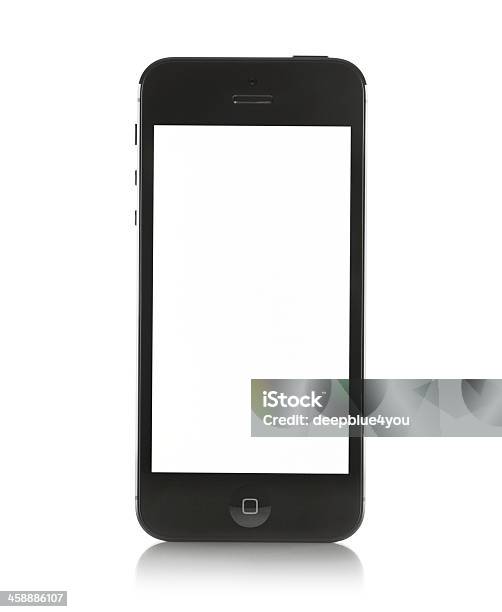 Iphone 5 Z Biały Ekran Puste - zdjęcia stockowe i więcej obrazów Liczba 5 - Liczba 5, Aplikacja mobilna, Apple Computers