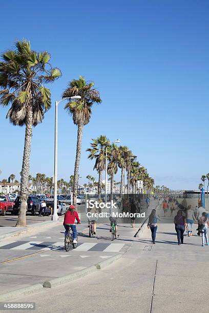 산타 모니카 해변 산책로 건강한 생활방식에 대한 스톡 사진 및 기타 이미지 - 건강한 생활방식, 걷기, 군중