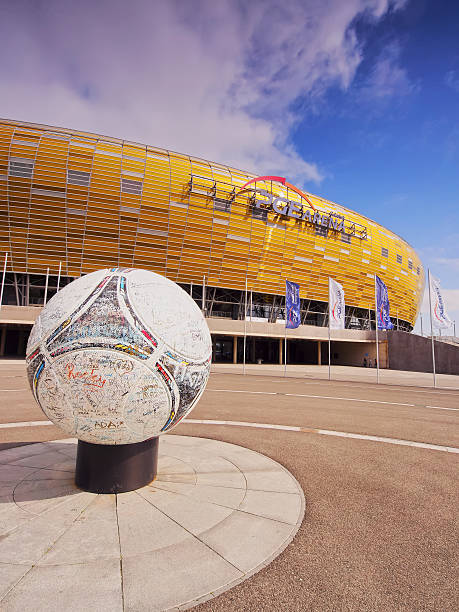 PGE Arena Stadium in Gdansk, Poland stock photo