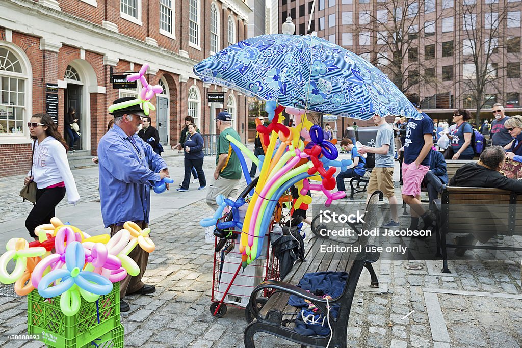 Love local: Street proveedor en Faneuil Hall de Boston - Foto de stock de Boston - Massachusetts libre de derechos