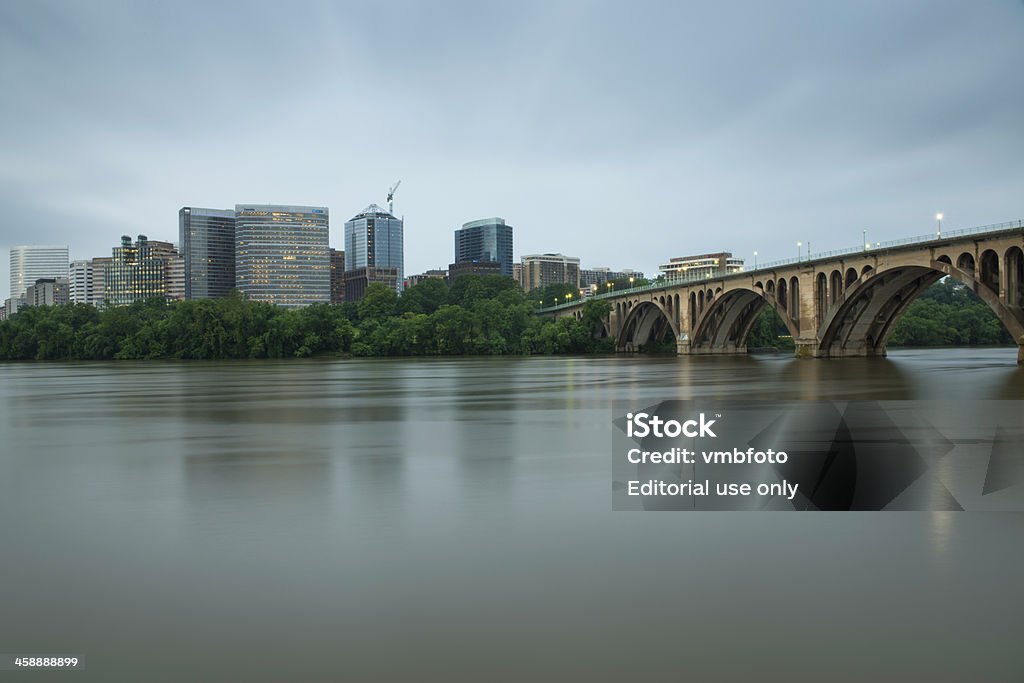 Arlington et de Key Bridge et le fleuve Potomac, Washington, États-Unis - Photo de Architecture libre de droits