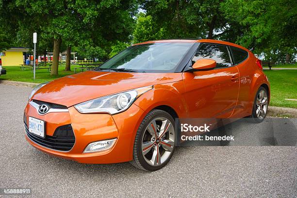 Hyundai Veloster - Fotografie stock e altre immagini di 2010 - 2010, 2013, Arancione