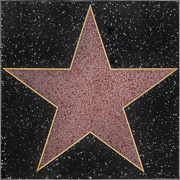 Walk of Fame Hollywood Blank Star stock photo