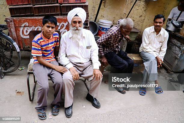 Foto de Sikh Homem E Neto e mais fotos de stock de Adulto - Adulto, Avô, Barba