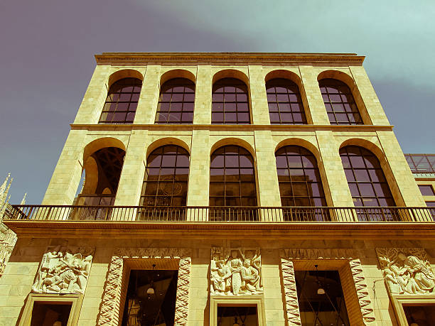 istock Retro looking Arengario, Milan 458890677
