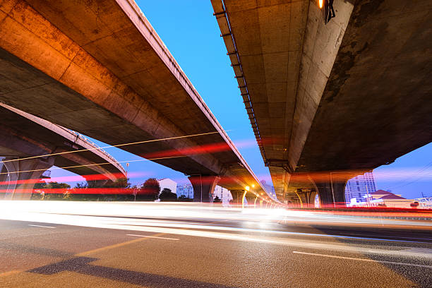 istock Beautiful landscape in the night overpass 458903011