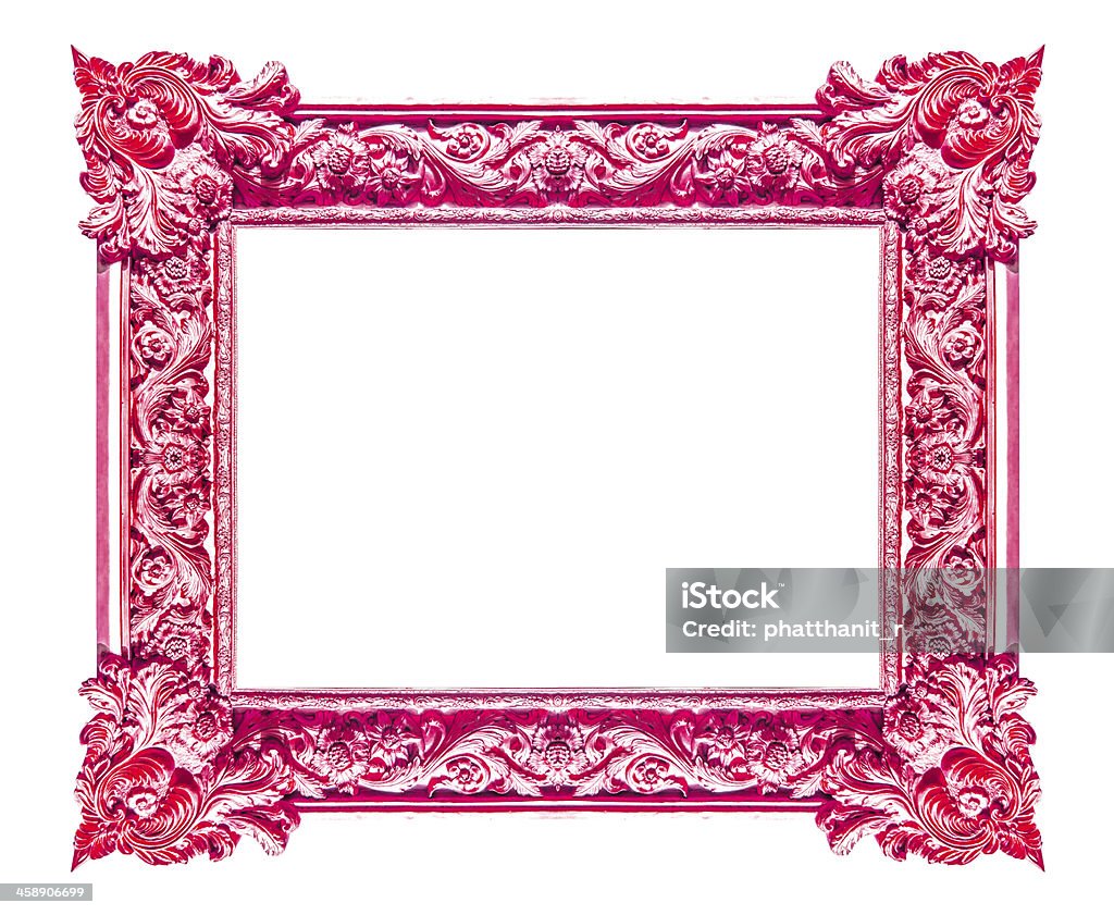 Vermelho molduras. Isolado em fundo branco - Royalty-free Coleção Foto de stock