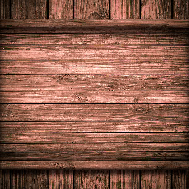 Wood wall and plank background stock photo