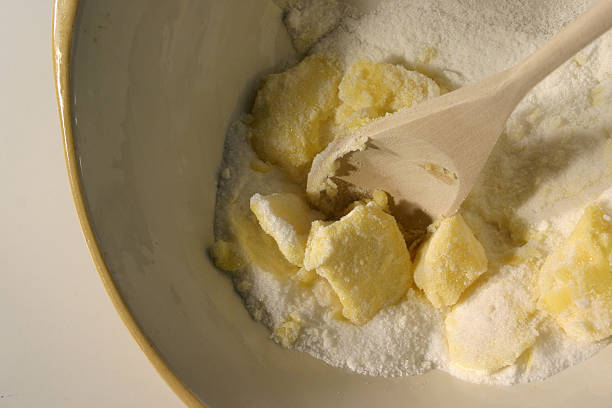 istock Butter, Sugar and Wooden Spoon in Bowl 458919355