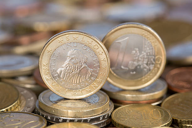 istock One Euro coin from Slovenia 458919377