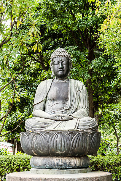 Old Buddha Statue In Asakusa Tokyo Japan Stock Photo - Download