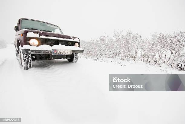 Lada Niva Stock Photo - Download Image Now - 4x4, Blizzard, Car