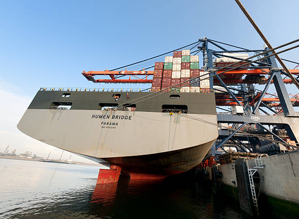 Container Vessel Rudder 350+ Rudder Container Ship Industrial Ship Shipping Stock Photos ...