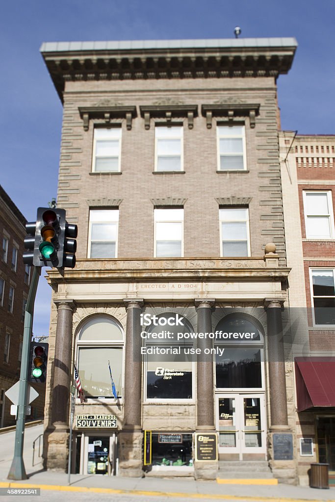 First National Bank Building de Deadwood, dans le Dakota du Sud - Photo de Antiquités libre de droits