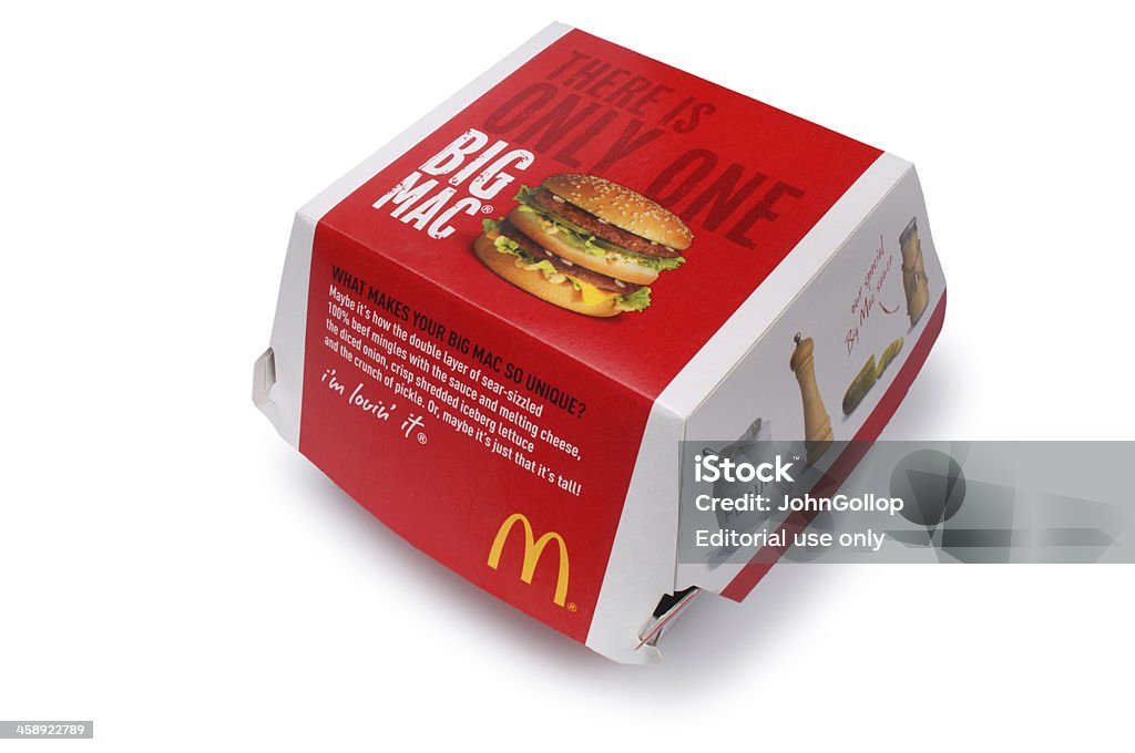 Karton Big Mac - Zbiór zdjęć royalty-free (McDonald's)
