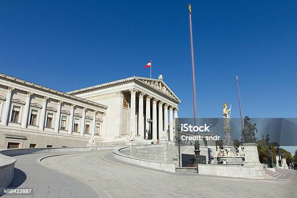 Palazzo Del Parlamento Austriaco - Fotografie stock e altre immagini di Austria - Austria, Palazzo del Parlamento, Architettura