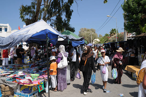 Market in Tunisia stock photo
